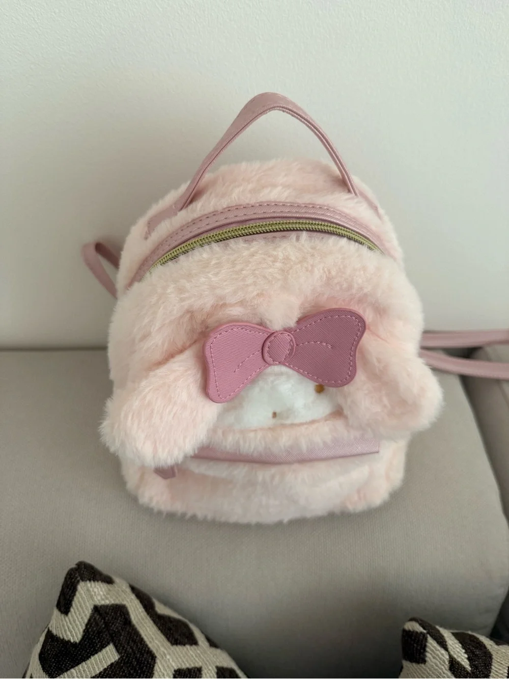 Kawaii Sanrio Plush My Melody Backpack Plushie Bag